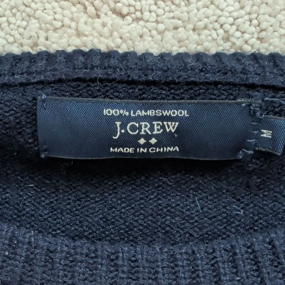 J. Crew Lambswool Crewneck Sweater Size M